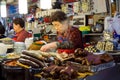 Vendor Preparing Food At Gwangjang Food Market